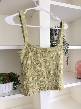 Michael Kors Lichen Cropped Tank Top